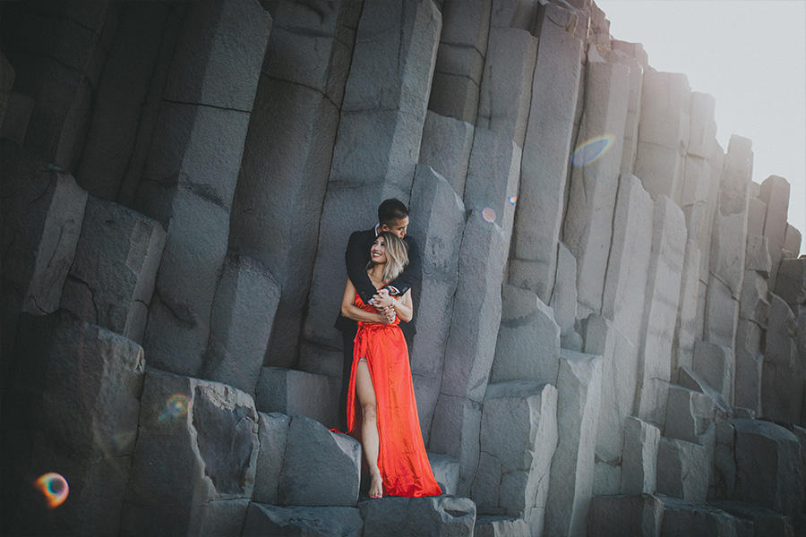 Iceland Vik Black Sand Beach Pre-wedding Photoshoot