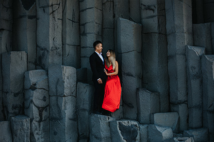Iceland Vik Black Sand Beach Pre-wedding Photoshoot