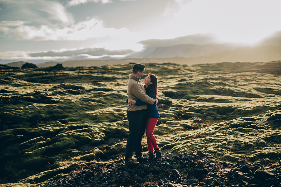 Iceland Reykjanes Casual Couple Photoshoot