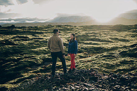 Iceland Reykjanes Casual Couple Photoshoot