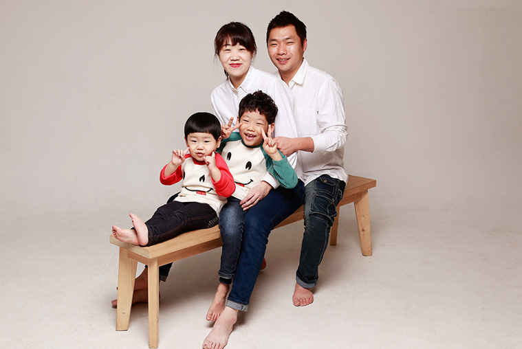 Korean Studio Photoshoot with Kids